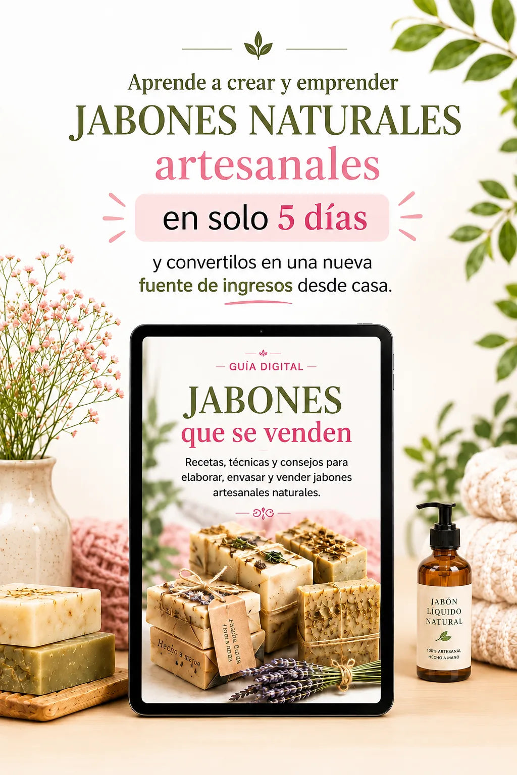 Aprende a crear Jabones Artesanales que se venden